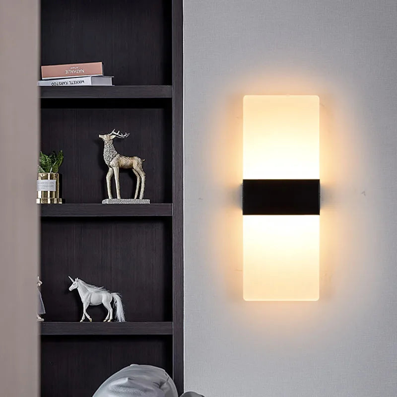 Applique LED Angle Droit Acrylique – Chambre Couloir Hôtel
