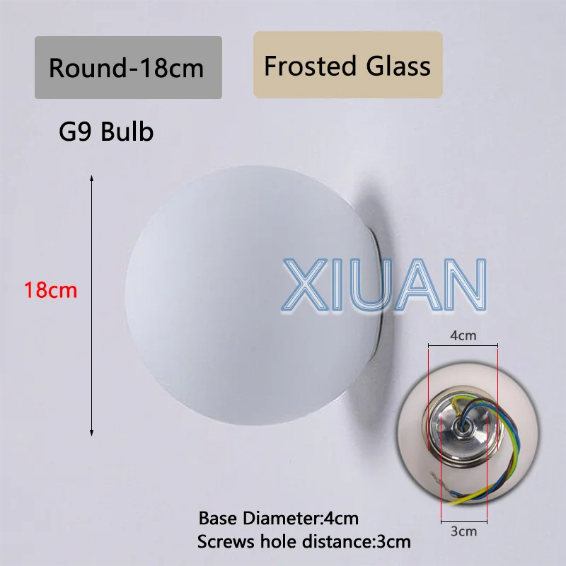 Applique Boule Verre Laiteux Français Bauhaus – Chambre Salle de Bain