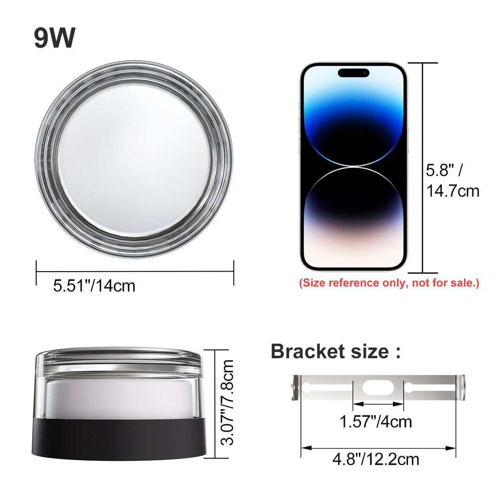 Applique LED Géométrique Ronde ou Carrée – Intérieur Extérieur