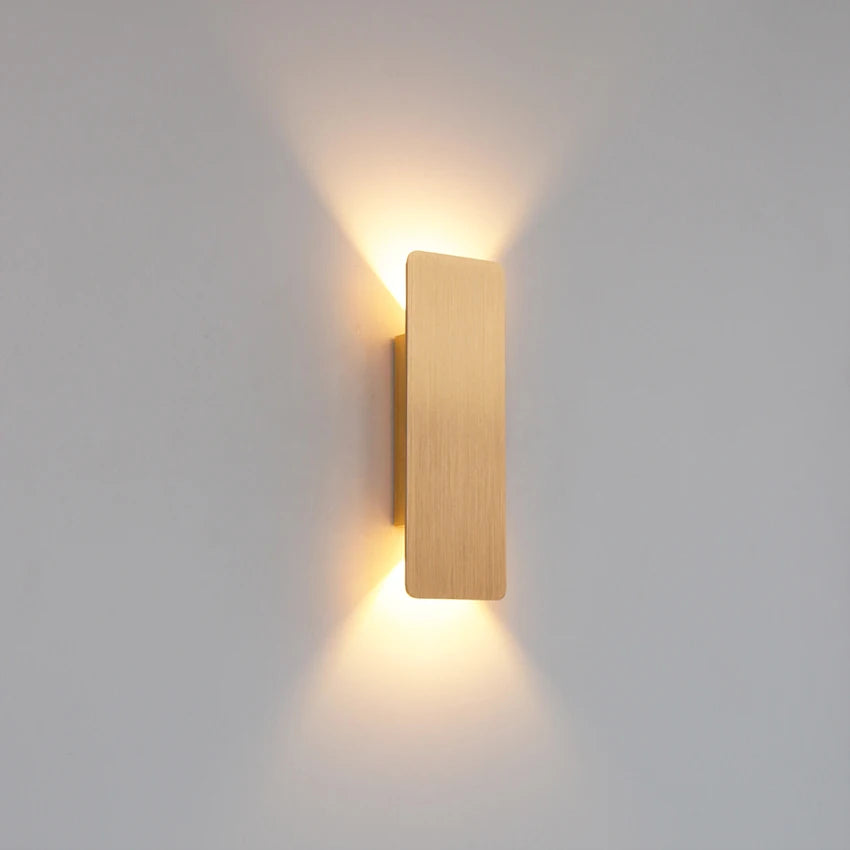 Applique LED Double Éclairage Aluminium – Chambre Couloir