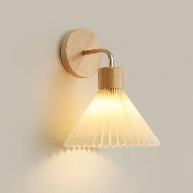 Applique Bois Nordique LED Chambre Hôtel – Salon Bureau Chic