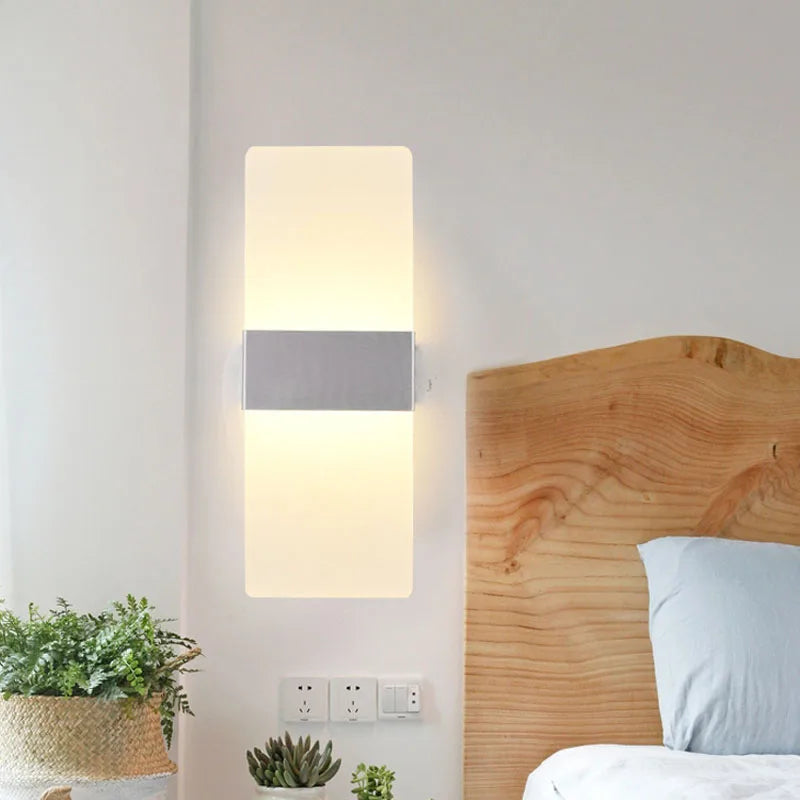 Applique LED Angle Droit Acrylique – Chambre Couloir Hôtel