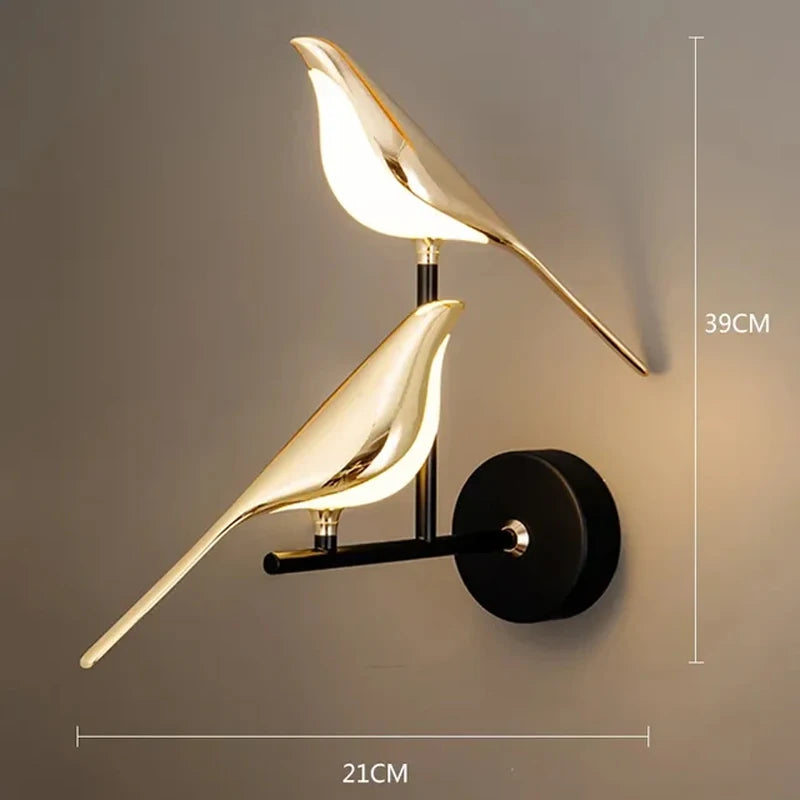 Applique Oiseau Pie LED Design – Déco Chambre Salon Originale