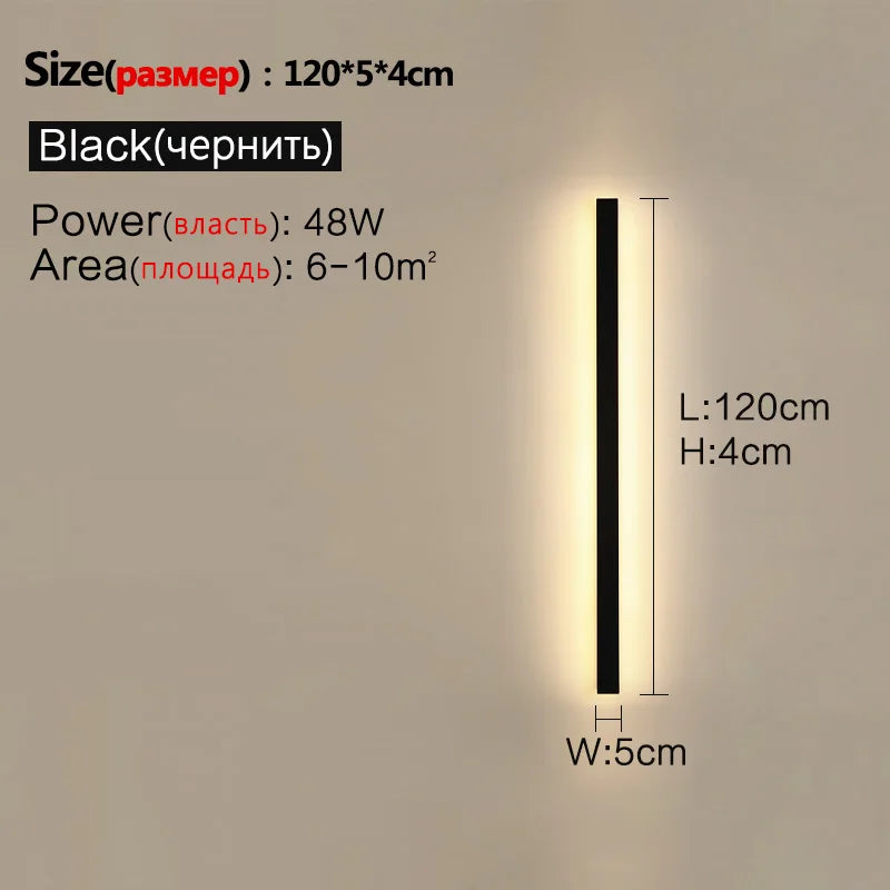 Applique LED Extérieure Waterproof Bande – Mur TV Jardin IP65