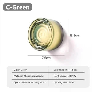 Applique Globe Verre Ambré – Style Nordique Chambre Salon