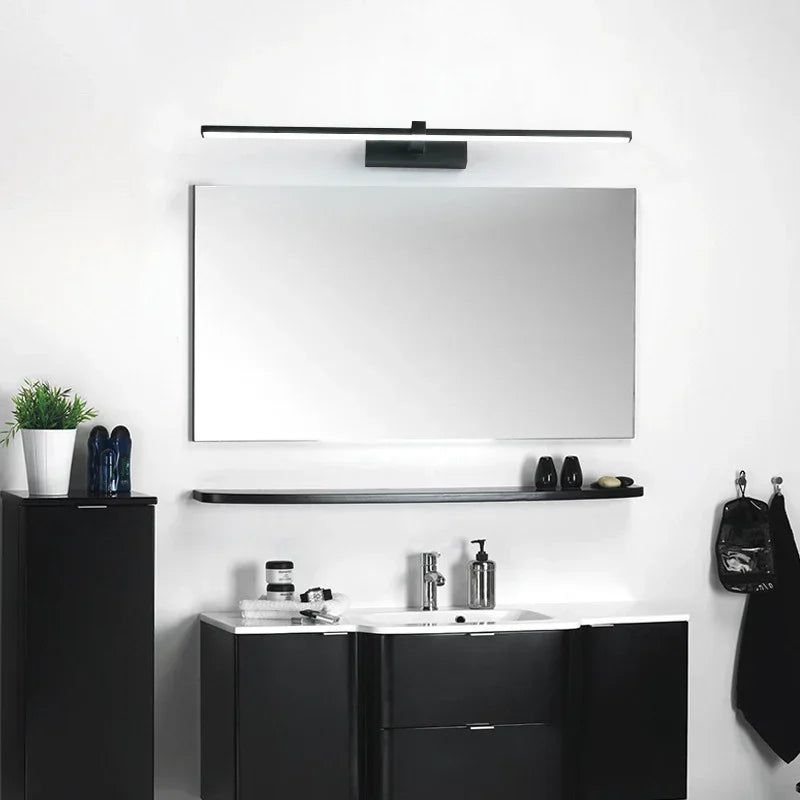 Applique LED Miroir Salle de Bain – Lumière Tricolore Aluminium