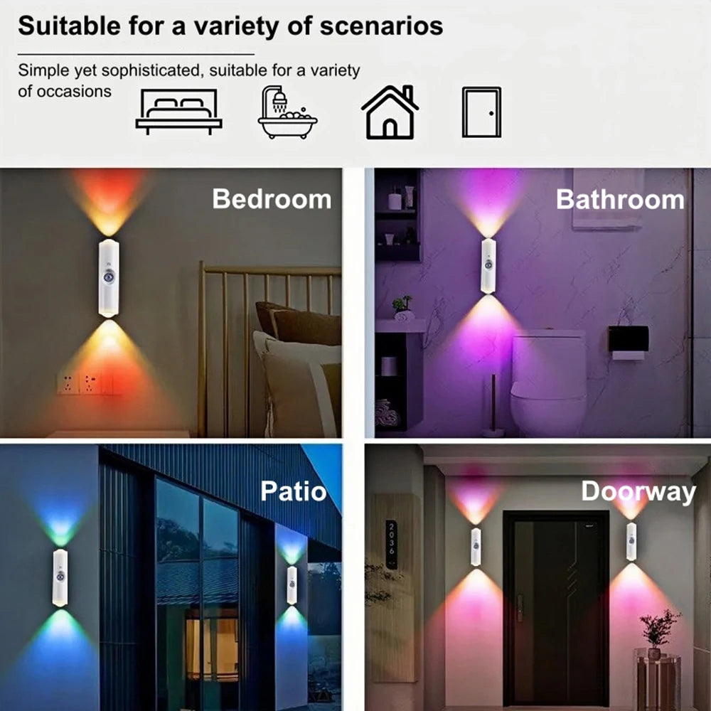Rechargeable Magnetic Sunset Effect Night Light - Room Decor