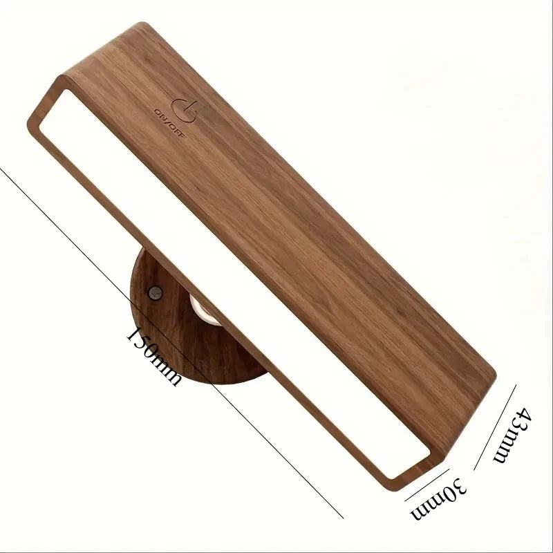 Applique Bois Sans Fil Rechargeable – Lecture Tête de Lit Chambre