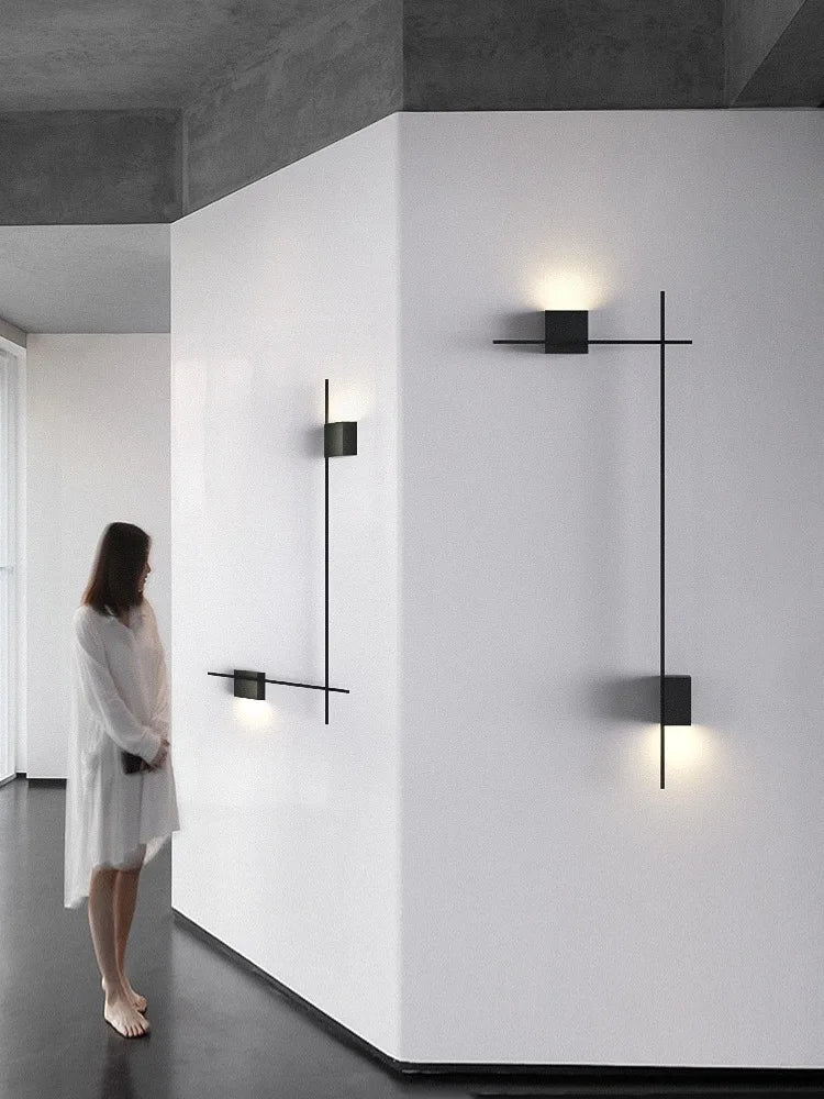 Applique Linéaire Fer Design Contemporain – Simple ou Double Tête