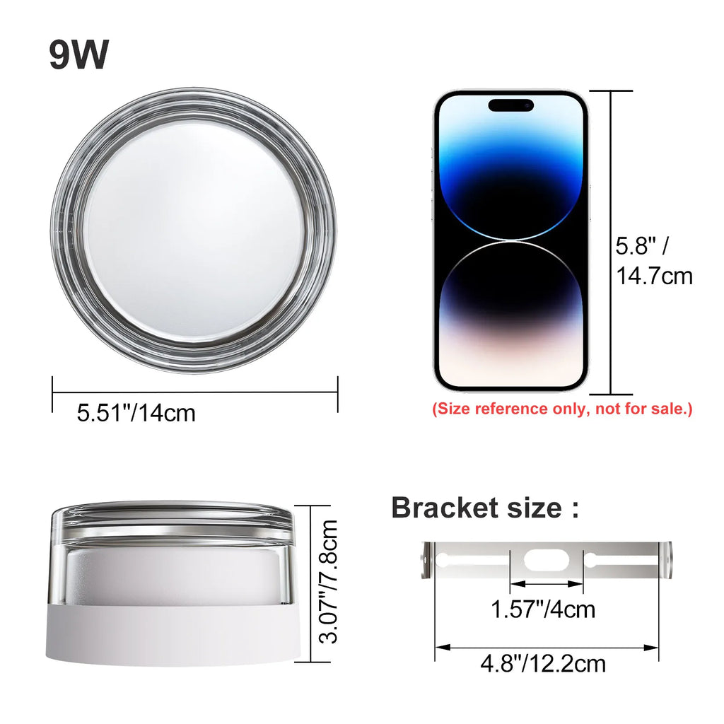Applique LED Géométrique Ronde ou Carrée – Intérieur Extérieur