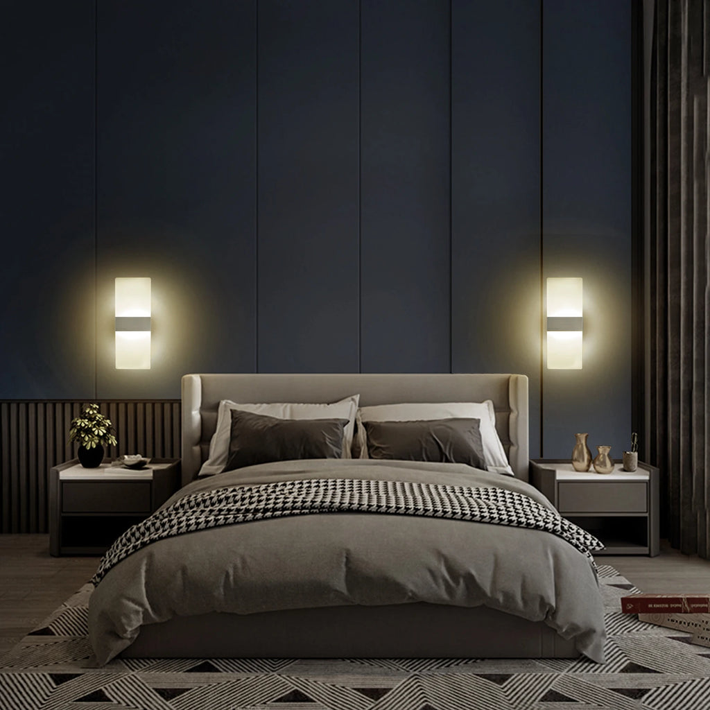 Applique LED Aluminium Minimaliste Intérieur – Salon Chambre Couloir