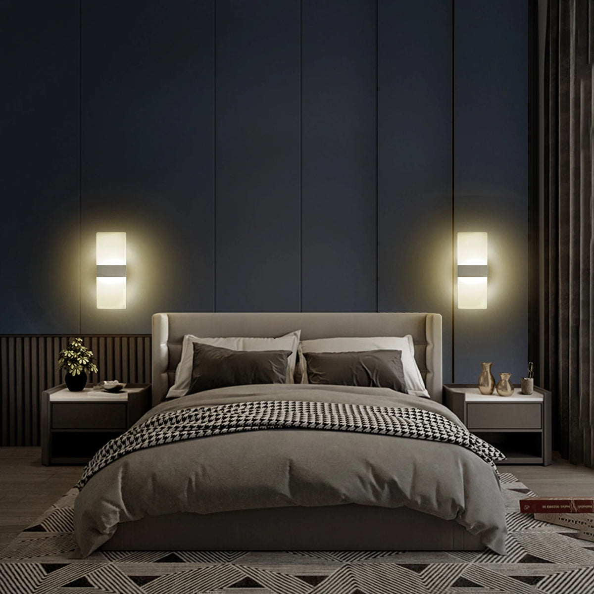 Applique LED Aluminium Minimaliste Intérieur – Salon Chambre Couloir
