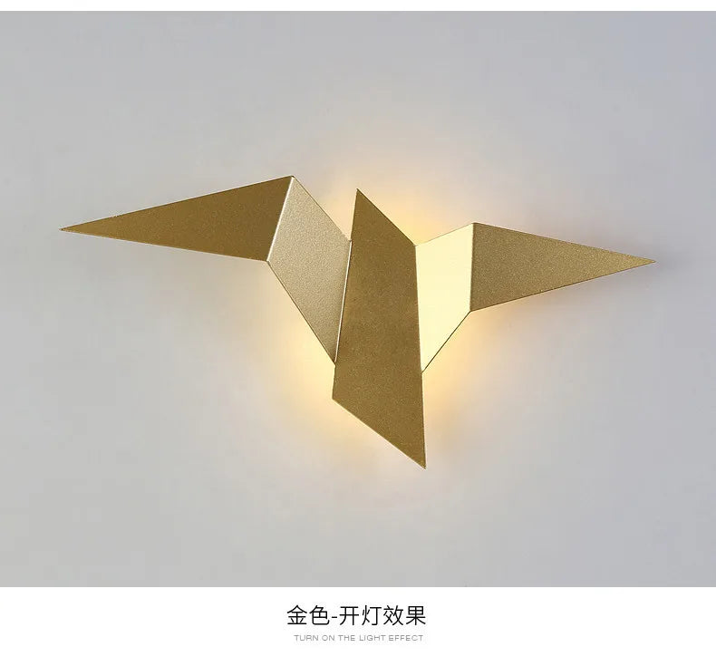 Applique Oiseaux LED Nordique – Chambre Tête de Lit