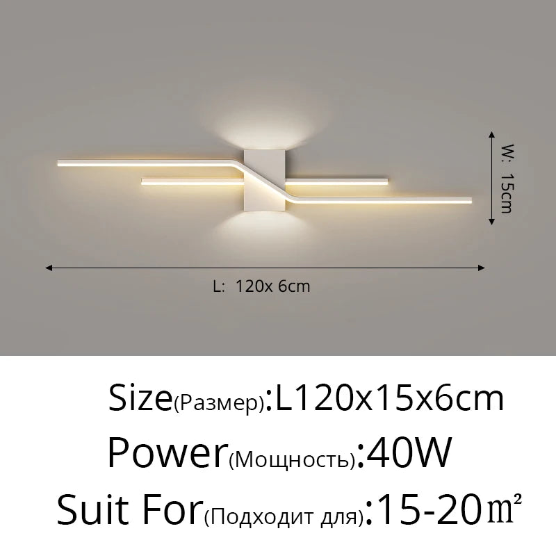 Applique LED Bande Minimaliste Loft – Fond Salon Chambre Design