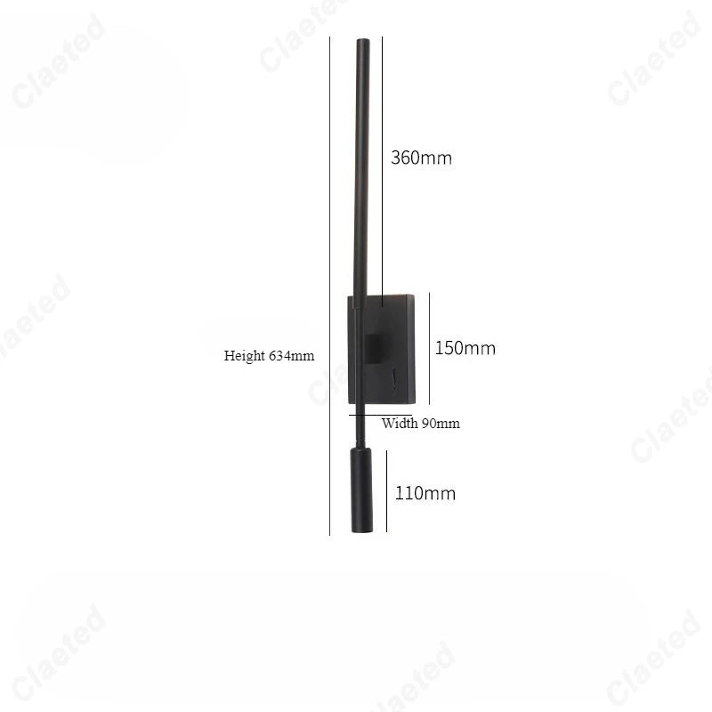 Applique Lecture LED Orientable avec Interrupteur – Chambre Bureau