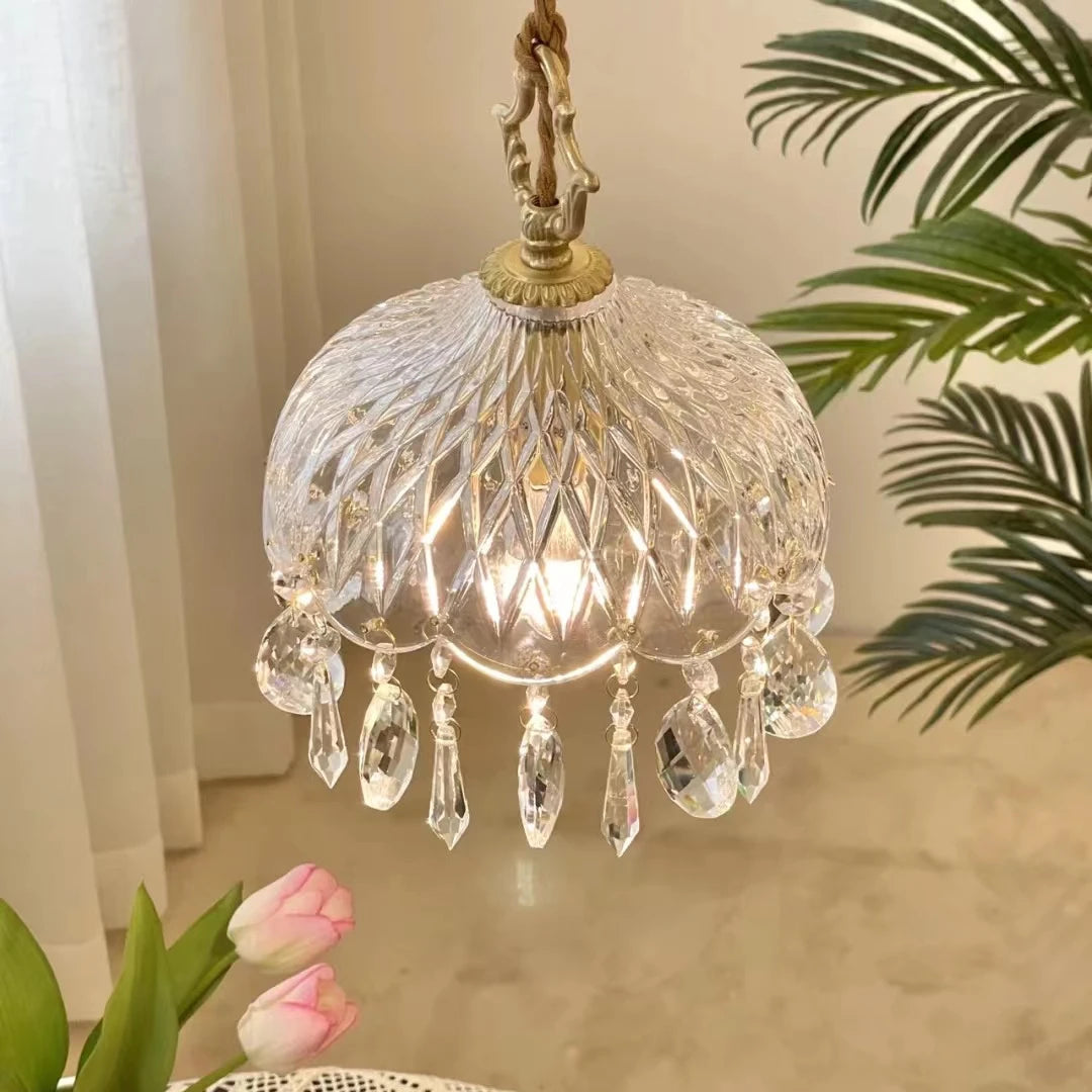 Applique Verre Cuivré Rétro Français – Ambiance Hôtel Couloir