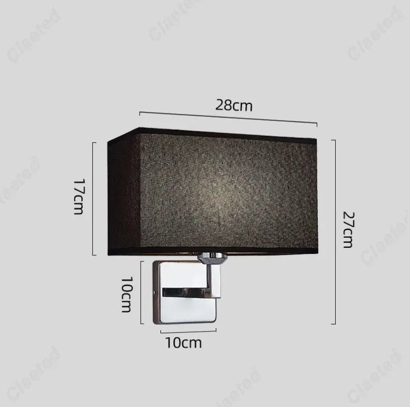 Applique Abat-Jour Tissu Orientable – Spot Lecture Ajustable