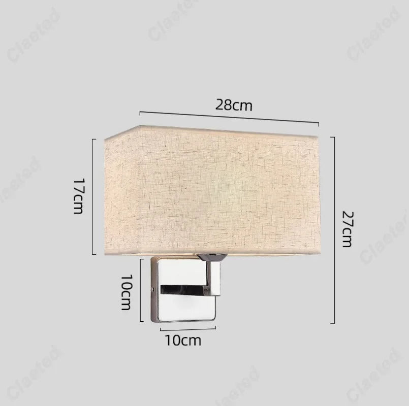Applique Abat-Jour Tissu Orientable – Spot Lecture Ajustable