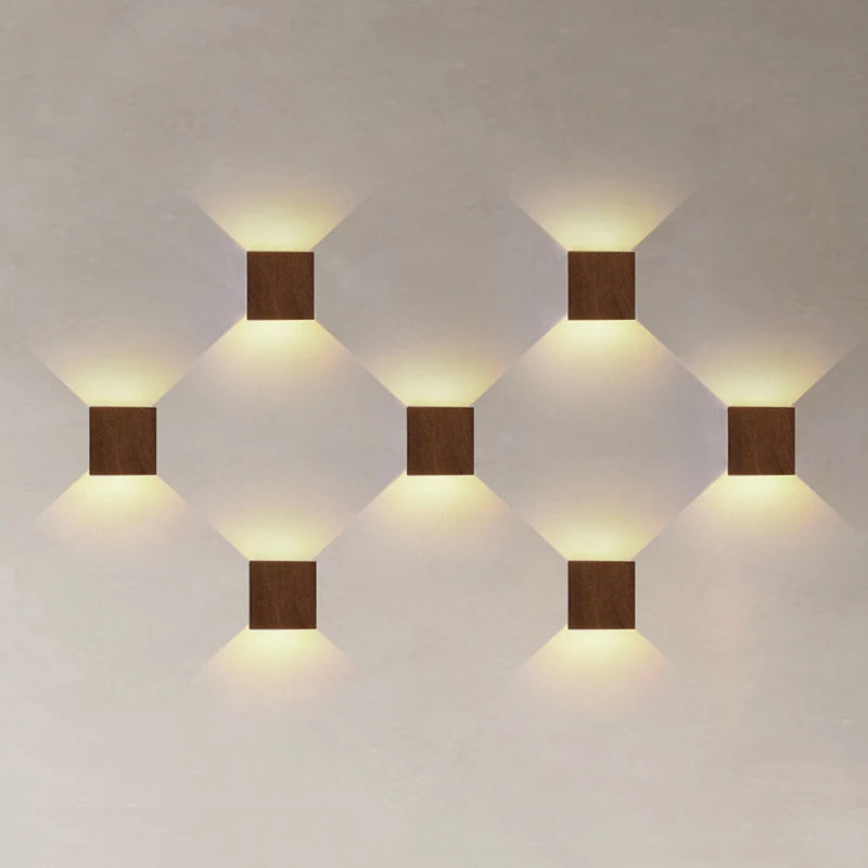 Applique Effet Bois Wabi-Sabi LED Haut/Bas – Chambre Couloir Zen