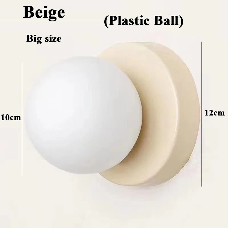 Applique Boule Macaron Colorée – Chambre Salon Design Pastel
