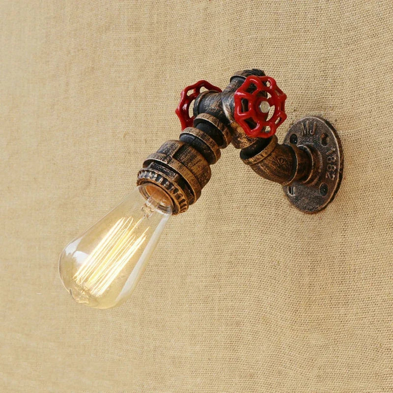Applique Steampunk Tuyau Vintage – Couloir Escalier Chambre