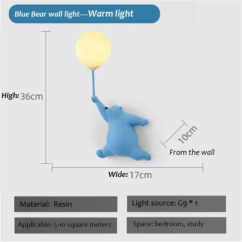 Applique Ourson LED – Veilleuse Douce Chambre Enfant