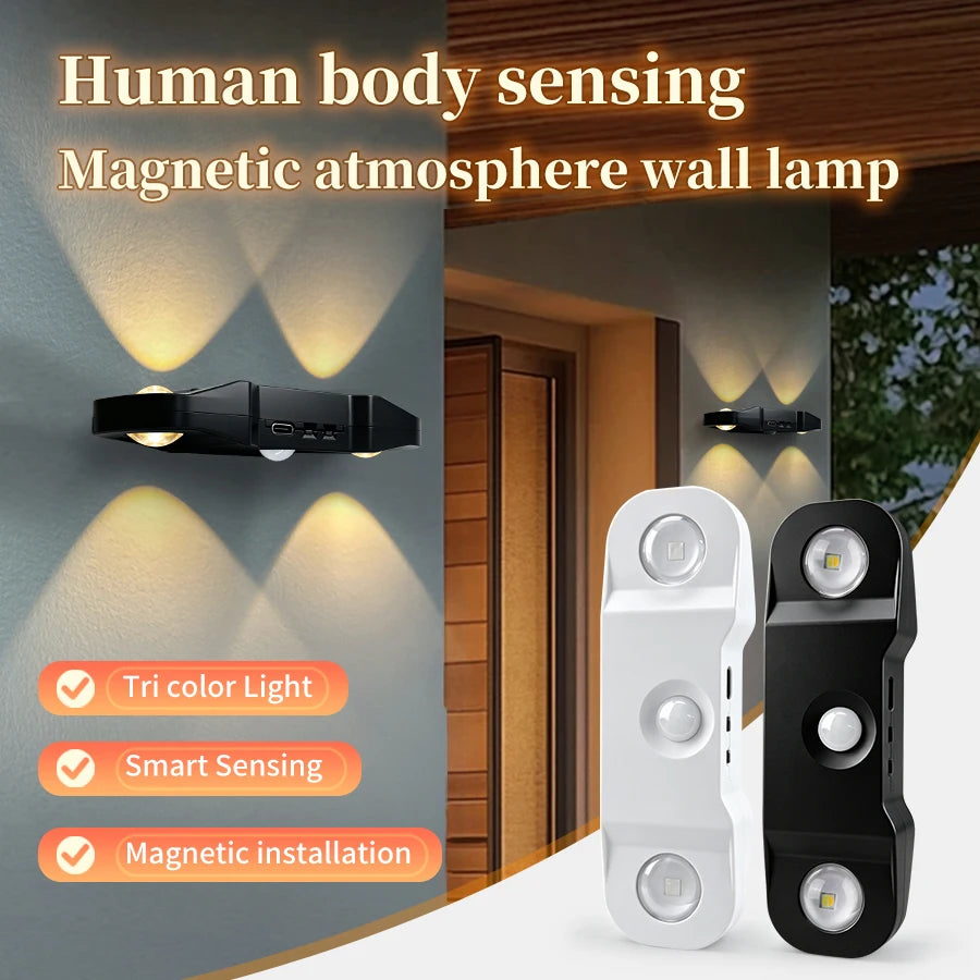 Veilleuse LED Rechargeable Magnétique PIR – Escalier Placard