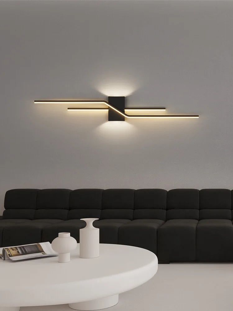 Applique LED Bande Minimaliste Loft – Fond Salon Chambre Design