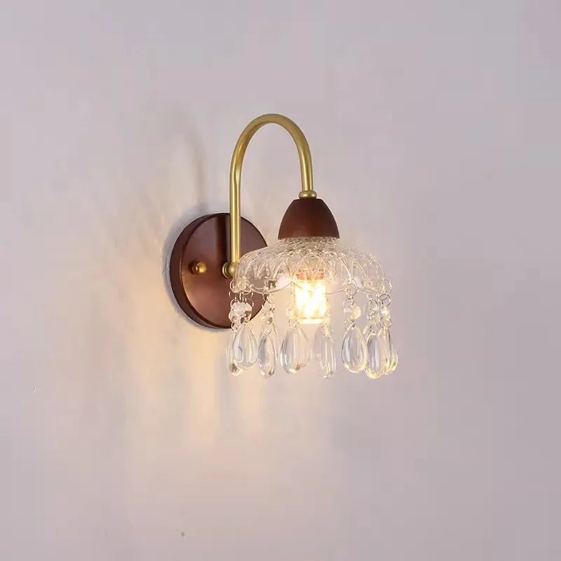 Applique Cuivre et Verre Opalin – Élégance Moderne Chambre Salon