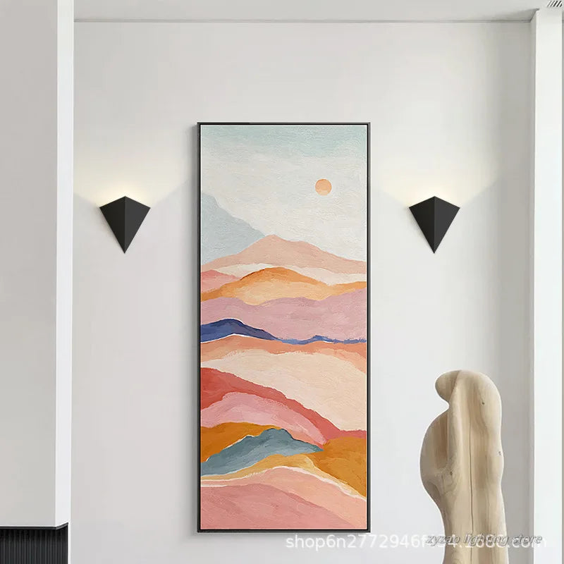 Applique LED Géométrique Minimaliste – Chambre Salon Couloir Art