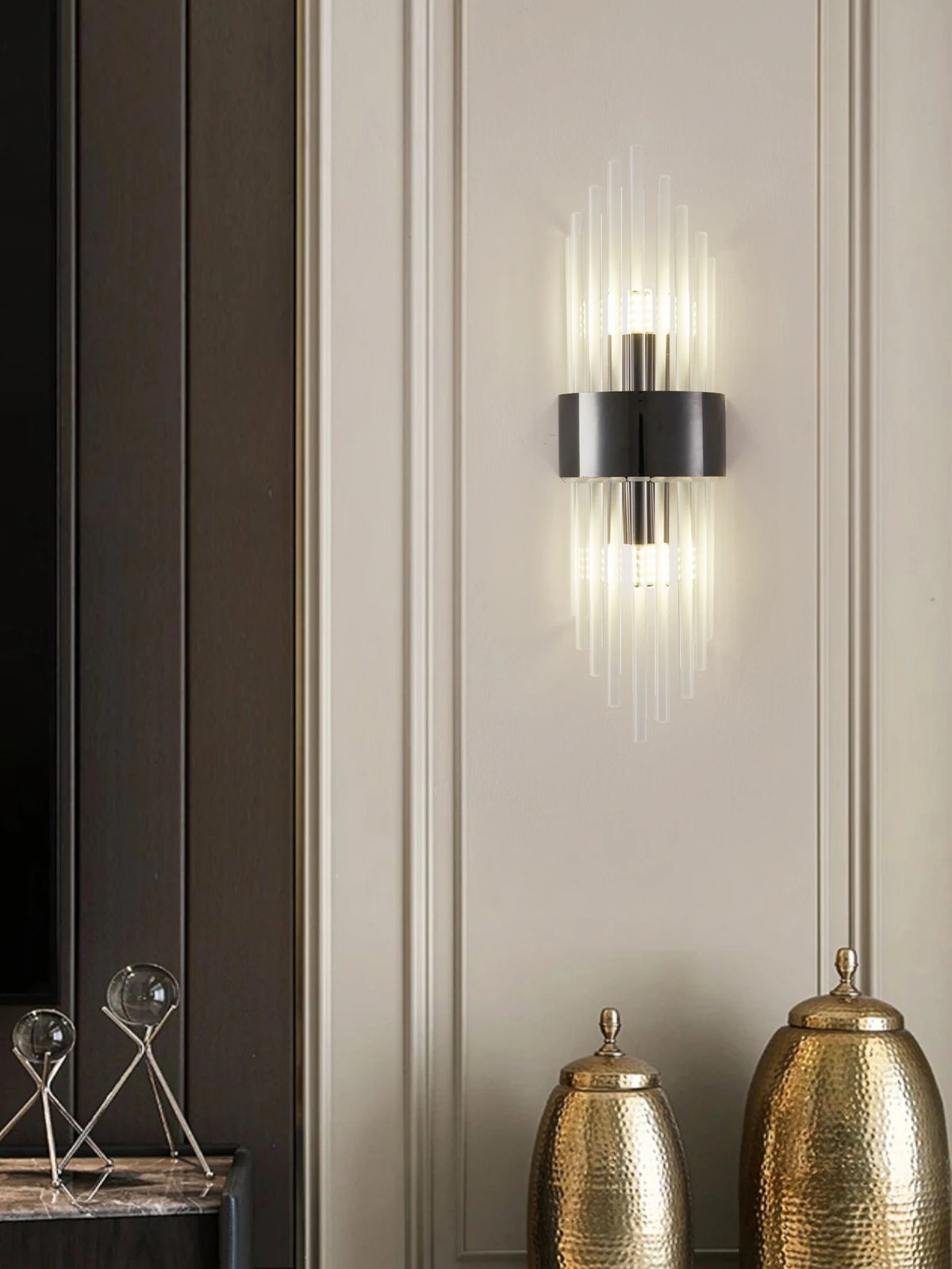 Applique Cristal Dorée G9 – Salon Chambre Style Luxe