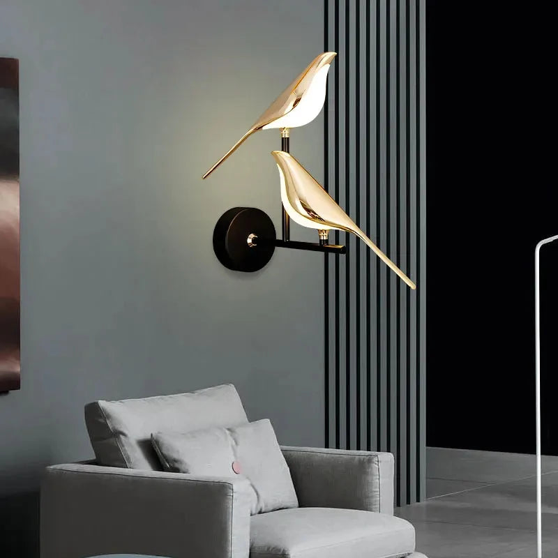 Applique Oiseau Pie LED Design – Déco Chambre Salon Originale