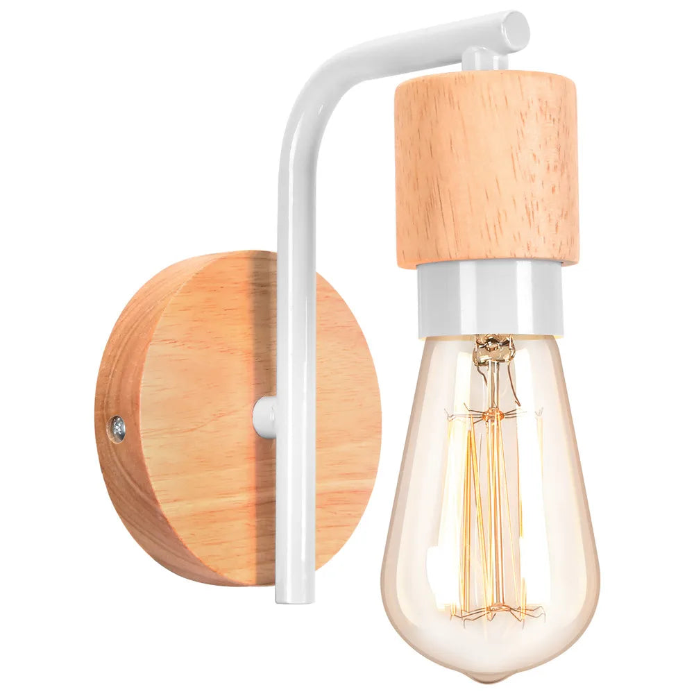 Applique Bois et Fer Campagne Industrielle – Chambre Couloir