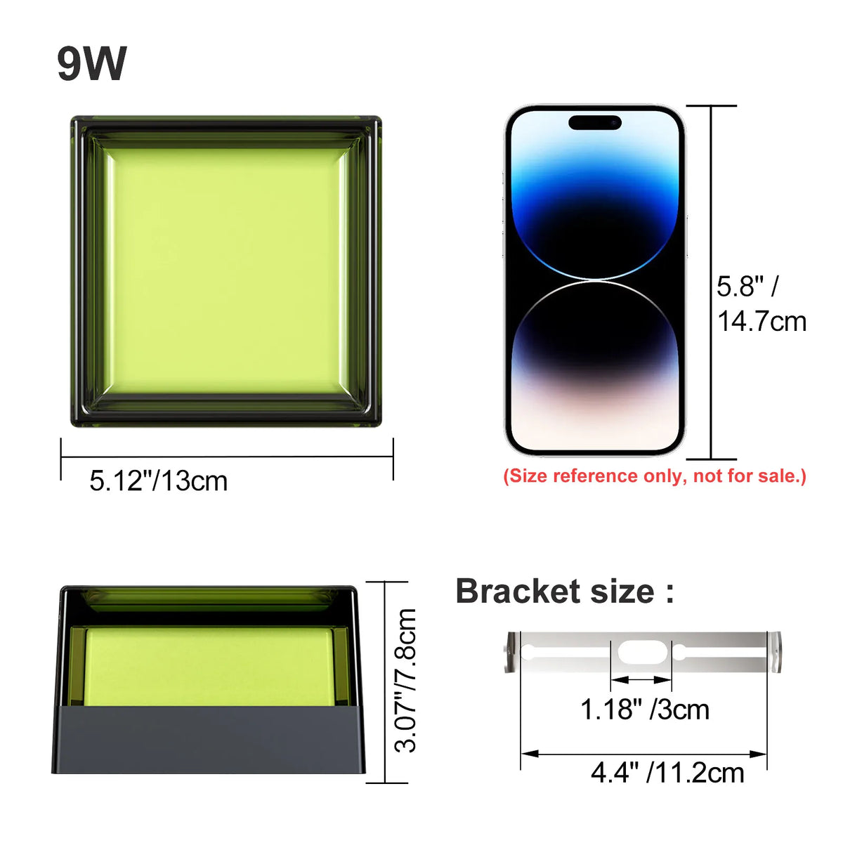 Applique LED Géométrique Ronde ou Carrée – Intérieur Extérieur