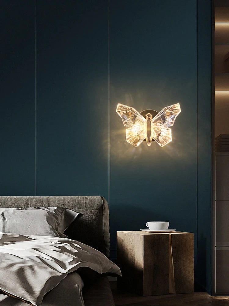 Applique Papillon LED Aluminium – Décor Graphique et Délicat