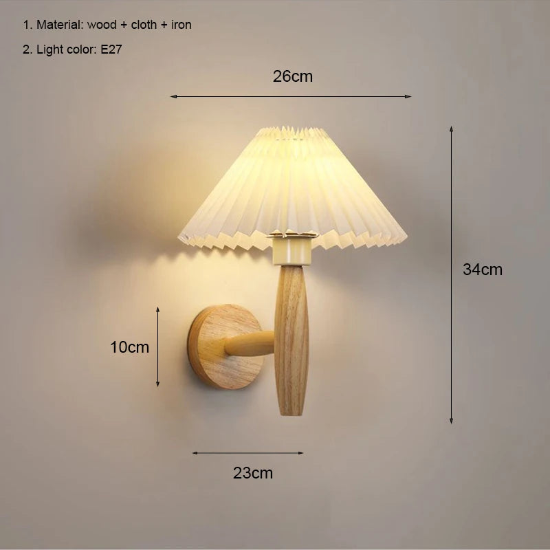 Applique Bois Nordique LED Chambre Hôtel – Salon Bureau Chic