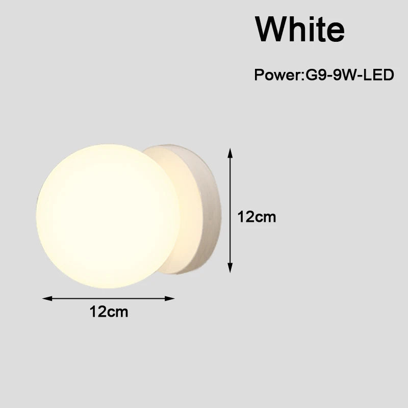 Applique Boule Dorée G9 – Chambre Salon Couloir Nordique