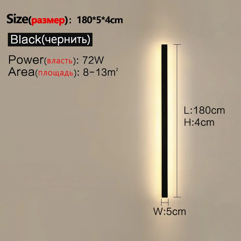Applique LED Extérieure Waterproof Bande – Mur TV Jardin IP65