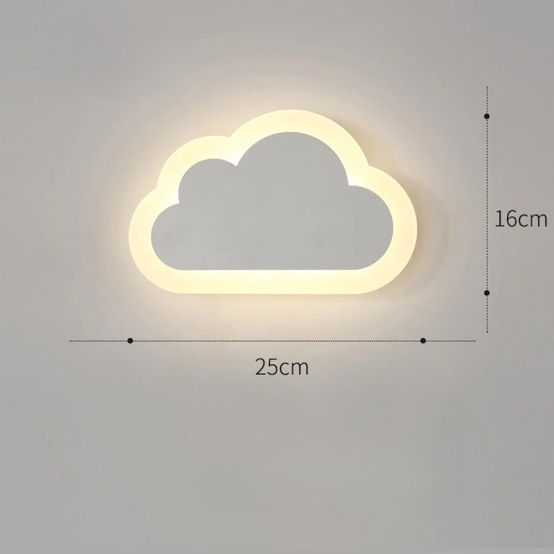 Applique Nuage Souriant – Veilleuse Créative Chambre Enfant