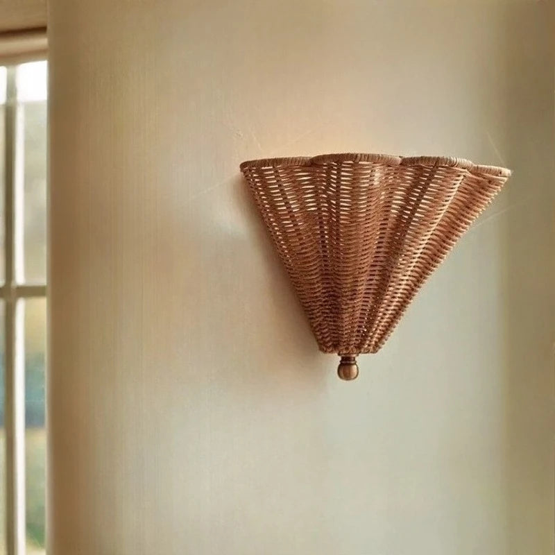 Applique Rotin Wabi-Sabi Japonais – Salon Restaurant Cosy