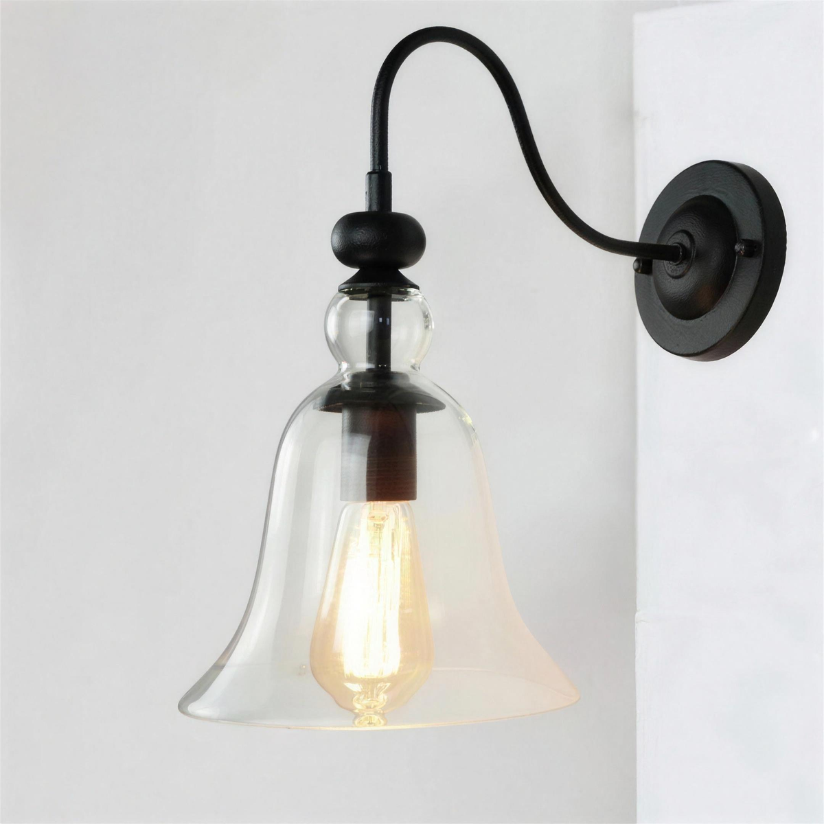Applique Verre Cloche Americaine - vue produit fond clair