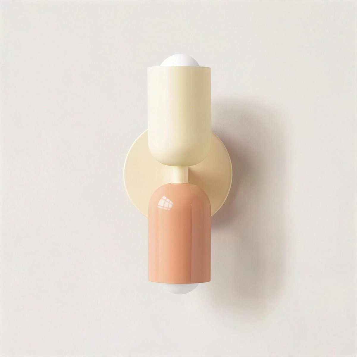 Applique macaron variante crème pêche