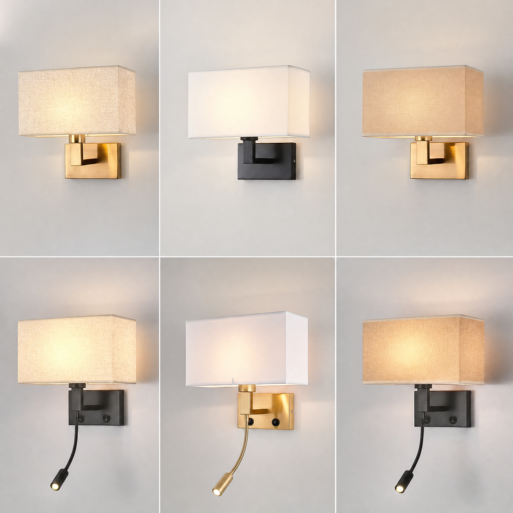 Applique orientable tissu - variantes de finitions