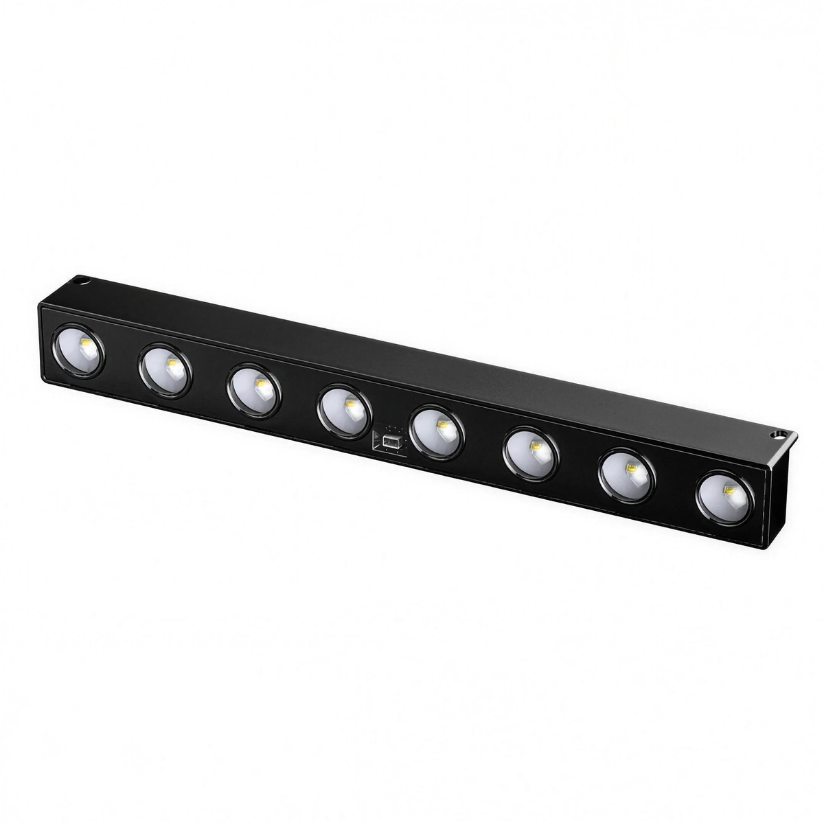 Applique solaire 8 LED noire - vue produit