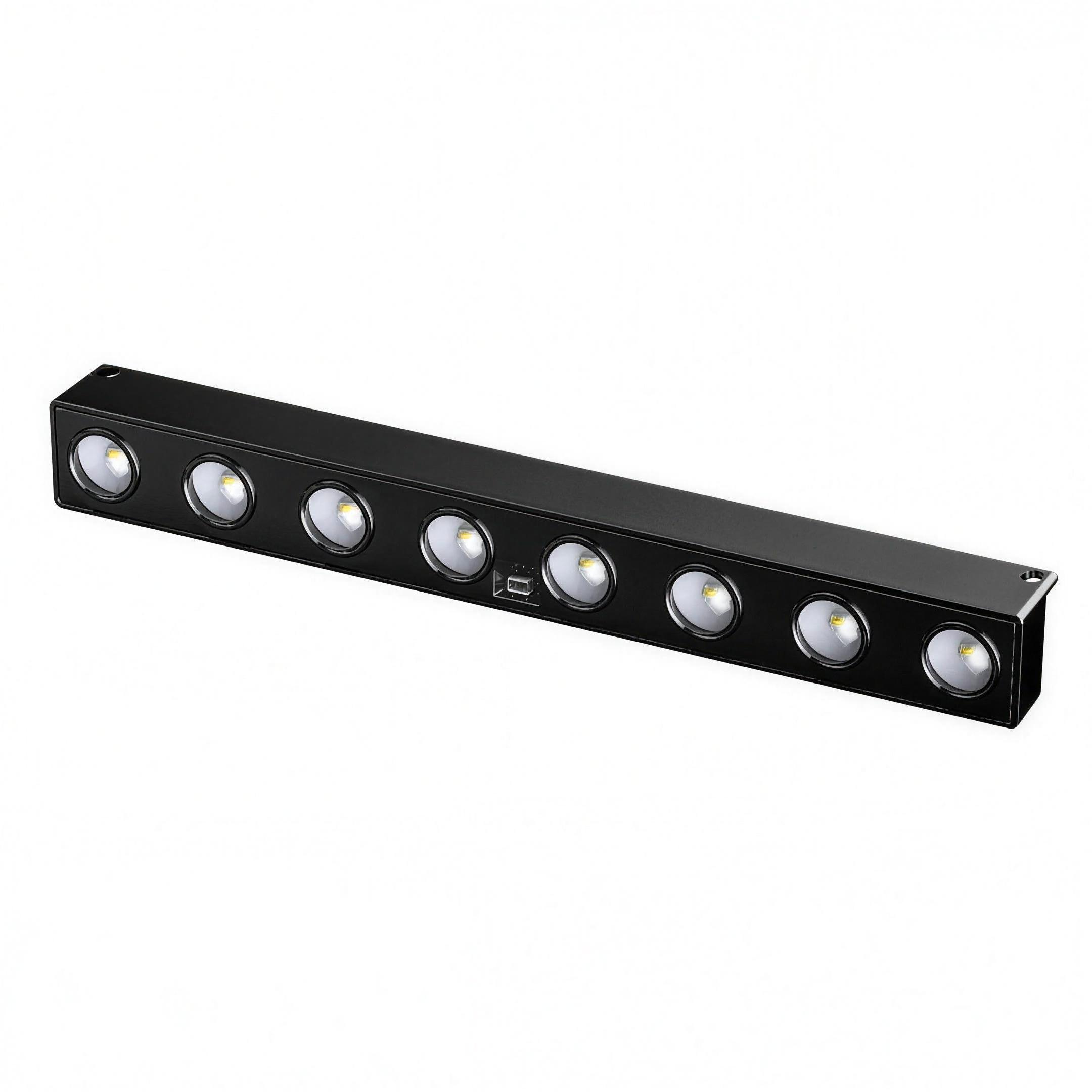 Applique solaire 8 LED noire - vue produit Image