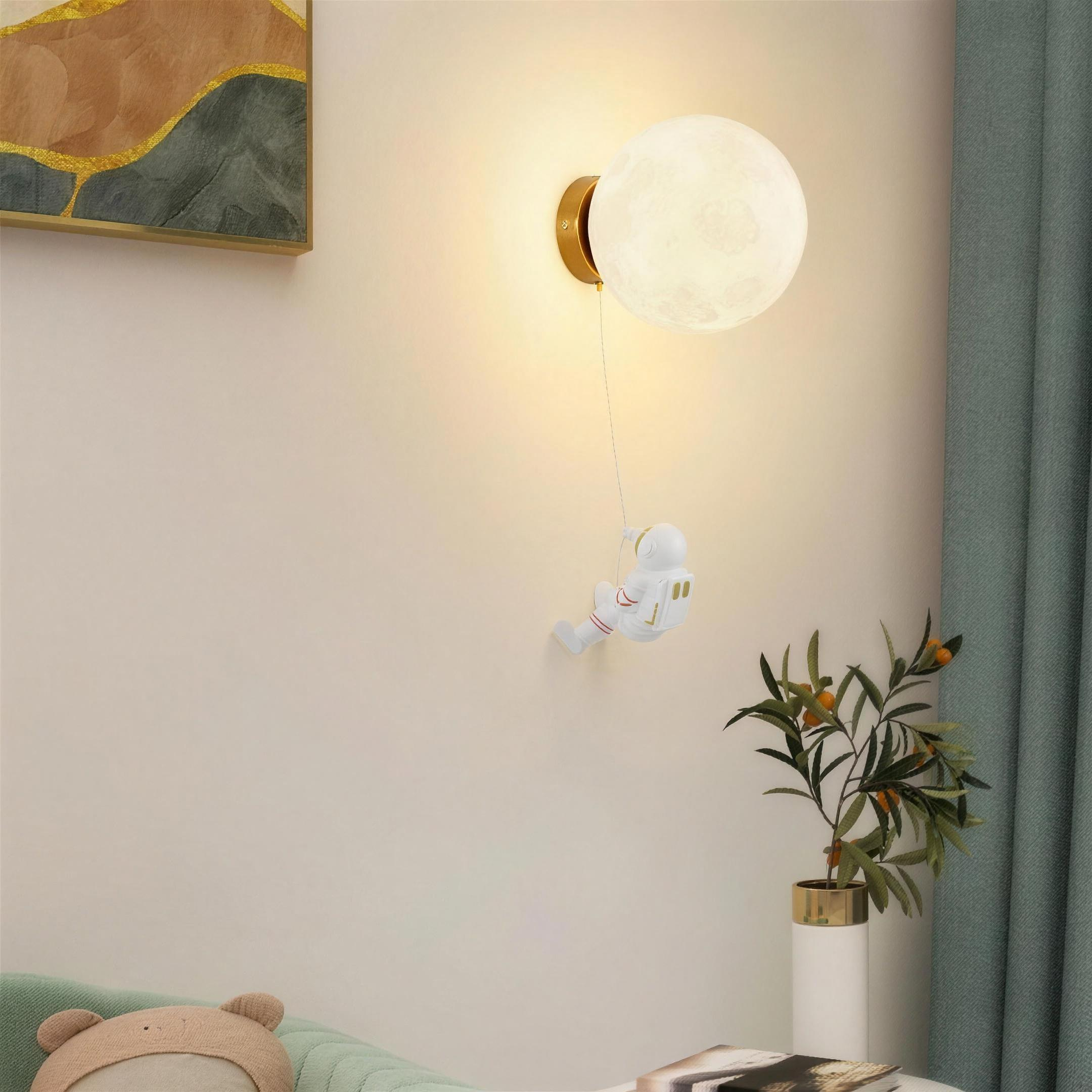 Applique lune ambiance chambre chaleureuse Bild
