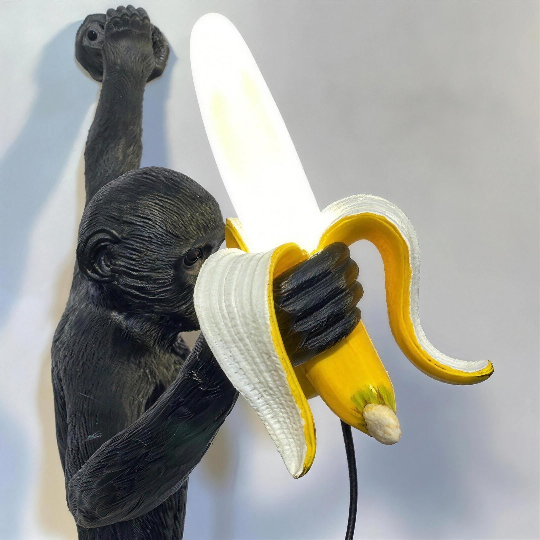 Detail lampe banane singe noir Bild