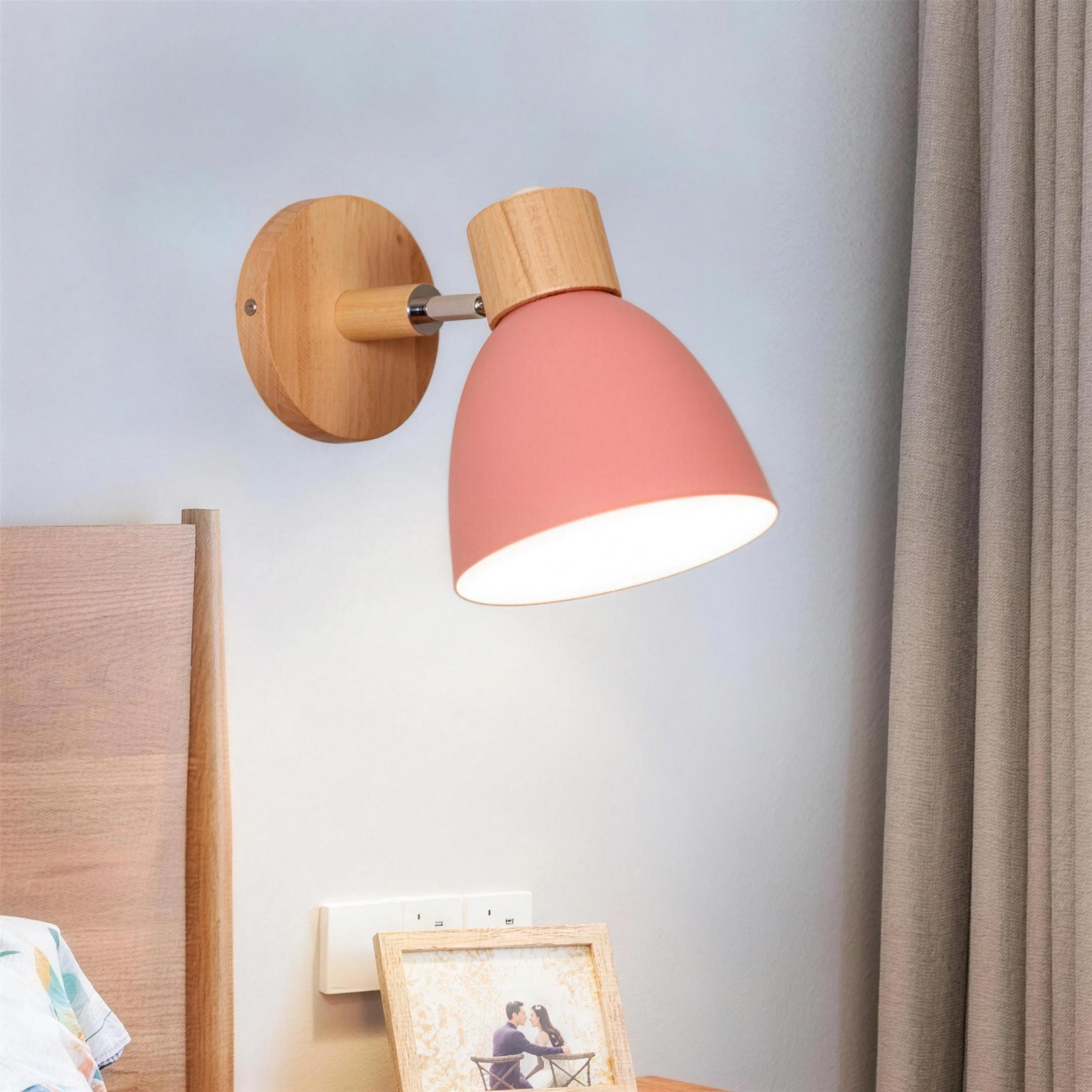 Applique scandinave bois rose chambre Immagine