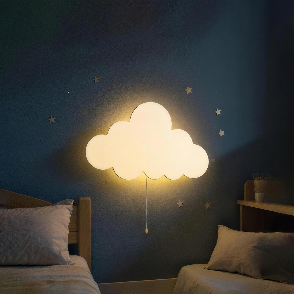 Veilleuse nuage etoiles chambre bebe