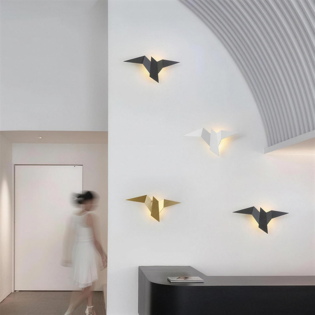 Oiseaux LED mise en situation intérieur 2K
